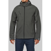 Heren softshell jas met afneembare capuchon